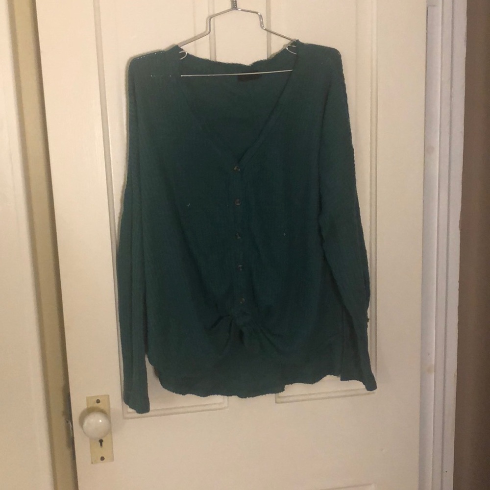 Jojo Oversized Button Down Thermal - image 7